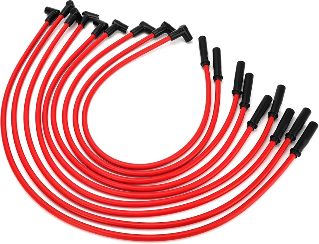10.5MM High Performance Low Resistance HEI Spark Plug Wires for Chevy 