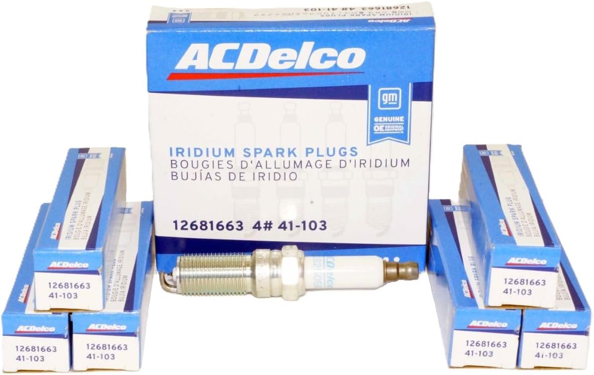 ACDelco 41-103 Professional Iridium Spark Plugs 6-Pack Enhanced Durabi