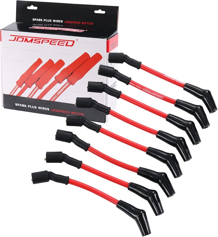 JDMSPEED 10.5mm Heat-Resistant Spark Plug Ignition Wires for LS1 LS2 L
