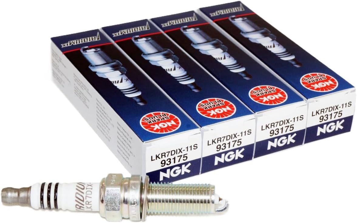 NGK LKR7DIX-11S Iridium IX Spark Plugs 4-Pack 93175 Premium Ignition P