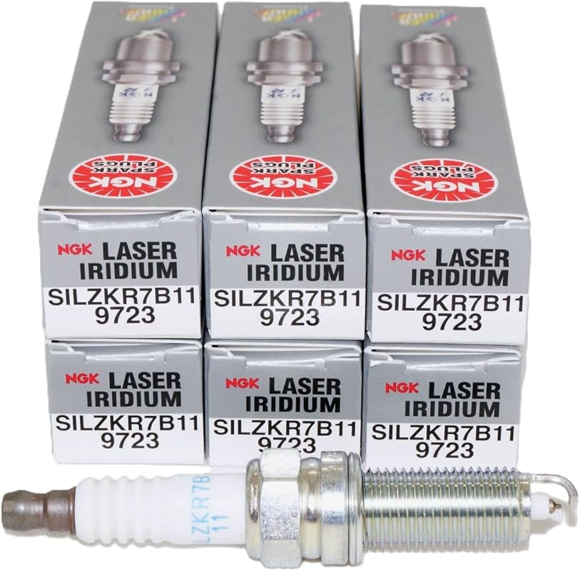 NGK SILZKR7B11 9723 Spark Plugs Pack of 6 Reliable Durable Engine Perf