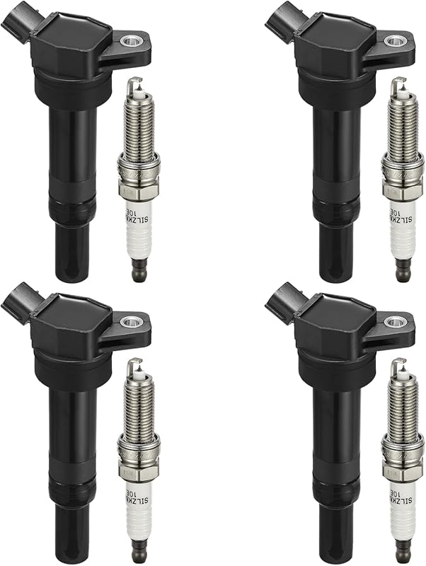 BDFHYK UF651 Ignition Coils & 9686 Iridium Spark Plugs Set of 4 for Ki