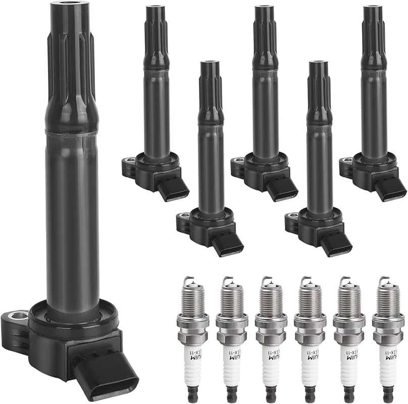 6pc Ignition Coils & Spark Plugs for 3.5L V6 Toyota Camry Avalon Sienn
