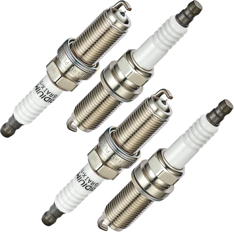 BDFHYK 4-Pack Iridium Spark Plugs Fits Hyundai Santa Fe Tucson Kia For