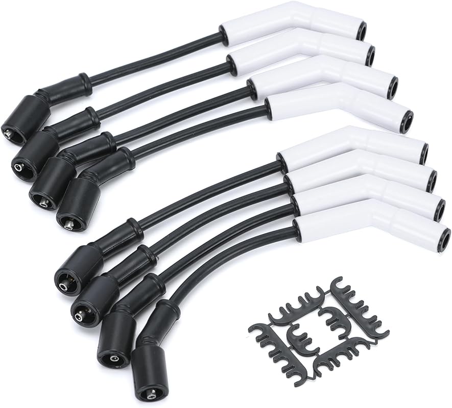 9070C Extreme 9000 Ceramic Spark Plug Boot Wire Set for GM LS3 LS4 LS7