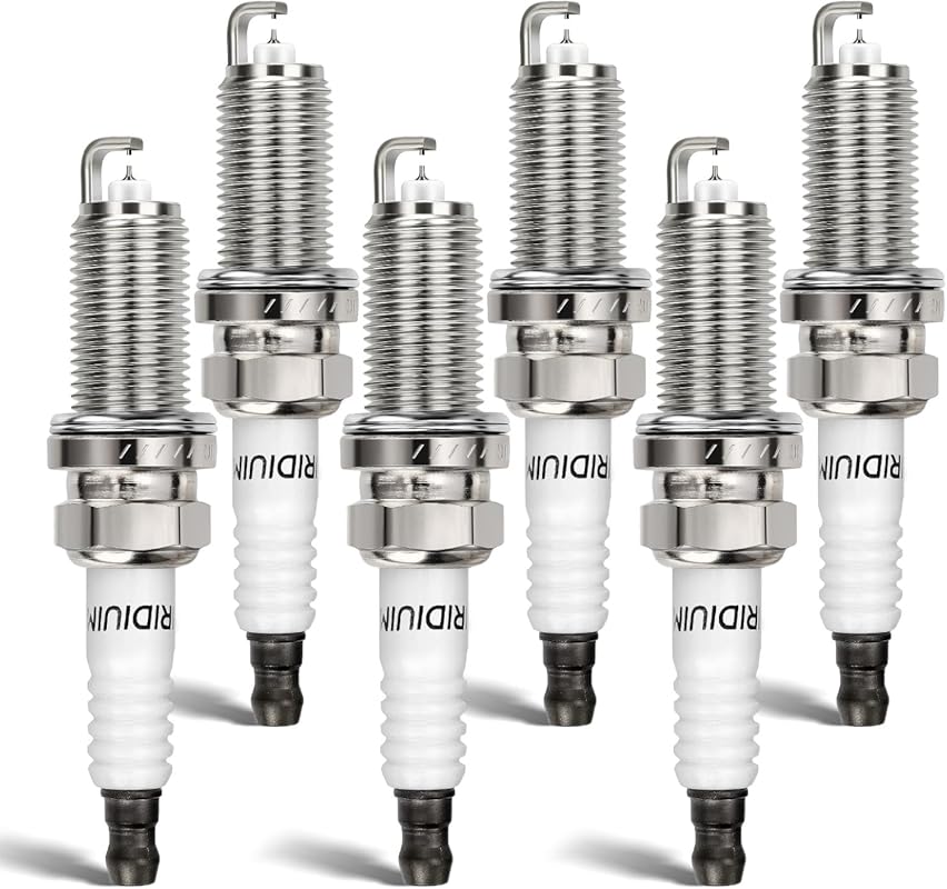 Double Iridium 6176 Spark Plugs Set of 6 for Toyota Camry Highlander L