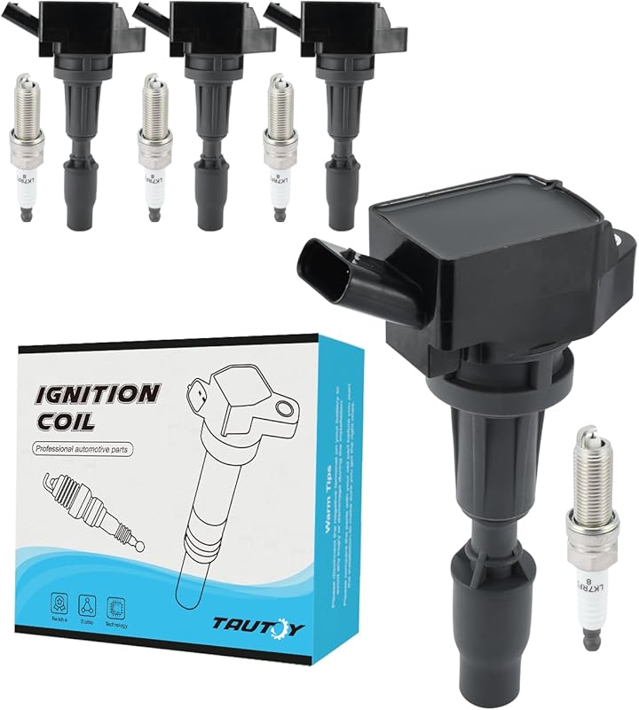 TAUTOY Set of 4 UF764 Ignition Coils & Iridium Spark Plugs for 2015-20