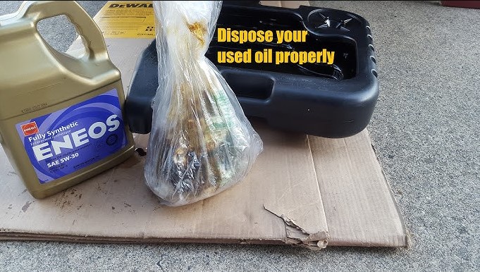 where to dispose of used engine oil